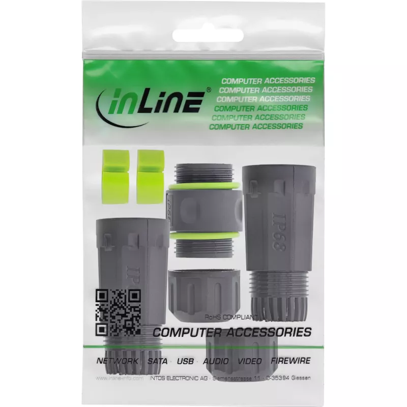 Gender changer adapter InLine 69927H — RJ45 coupler type (network cable connector)