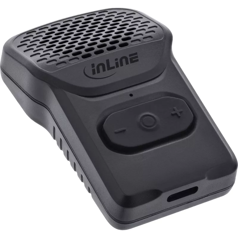 Mono portable speaker InLine 55383 — Black, driver 2.8 cm, Bluetooth 2.4 GHz (range 10 m)