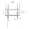 InLine 23101B TV mount/stand 177.8 cm (70 inch) Black