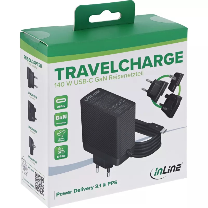 Mobile device charger InLine 31516C — compact USB power adapter for charging smartphones and tablets