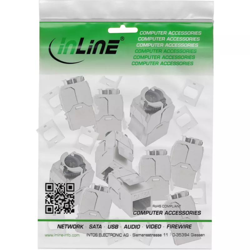 Keystone module InLine 76202V — dimensions 20×34×15 mm, compact network accessory