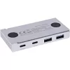 InLine 35395M interface hub USB 3.2 Gen 2 (3.1 Gen 2) Type-C 10000 Mbit/s Silver