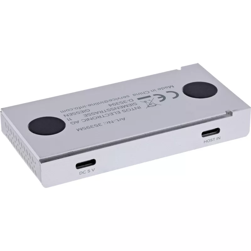 InLine 35395M interface hub USB 3.2 Gen 2 (3.1 Gen 2) Type-C 10000 Mbit/s Silver