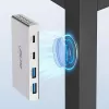 InLine 35395M interface hub USB 3.2 Gen 2 (3.1 Gen 2) Type-C 10000 Mbit/s Silver