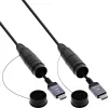 HDMI cable InLine 17950T, 50 m, HDMI Type A male–male, HDMI 2.1, 48 Gbit/s, black