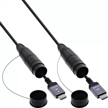 HDMI cable InLine 17950T, 50 m, HDMI Type A male–male, HDMI 2.1, 48 Gbit/s, black