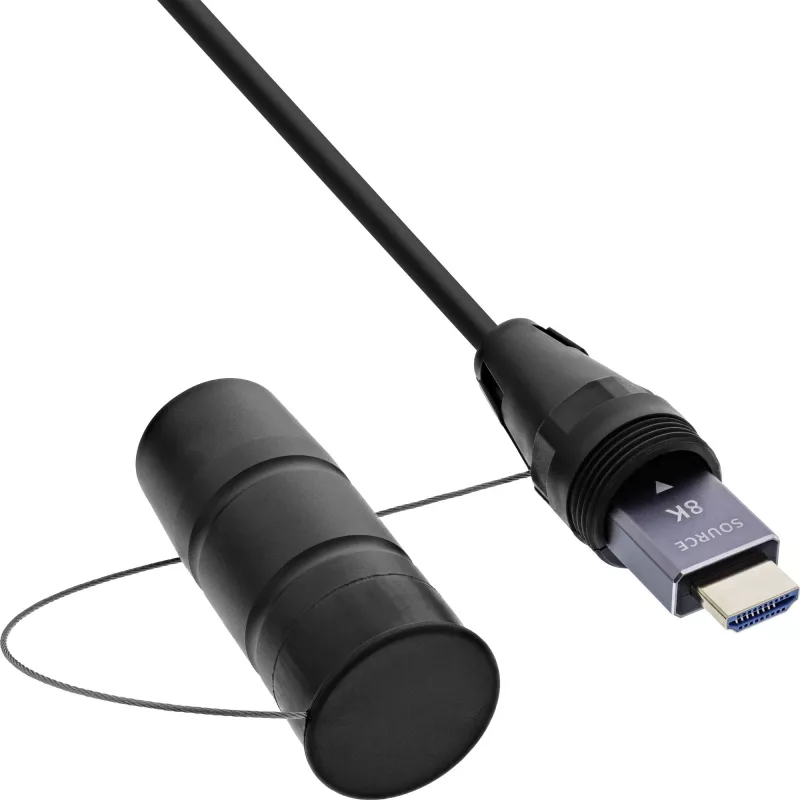 HDMI cable InLine 17950T, 50 m, HDMI Type A male–male, HDMI 2.1, 48 Gbit/s, black