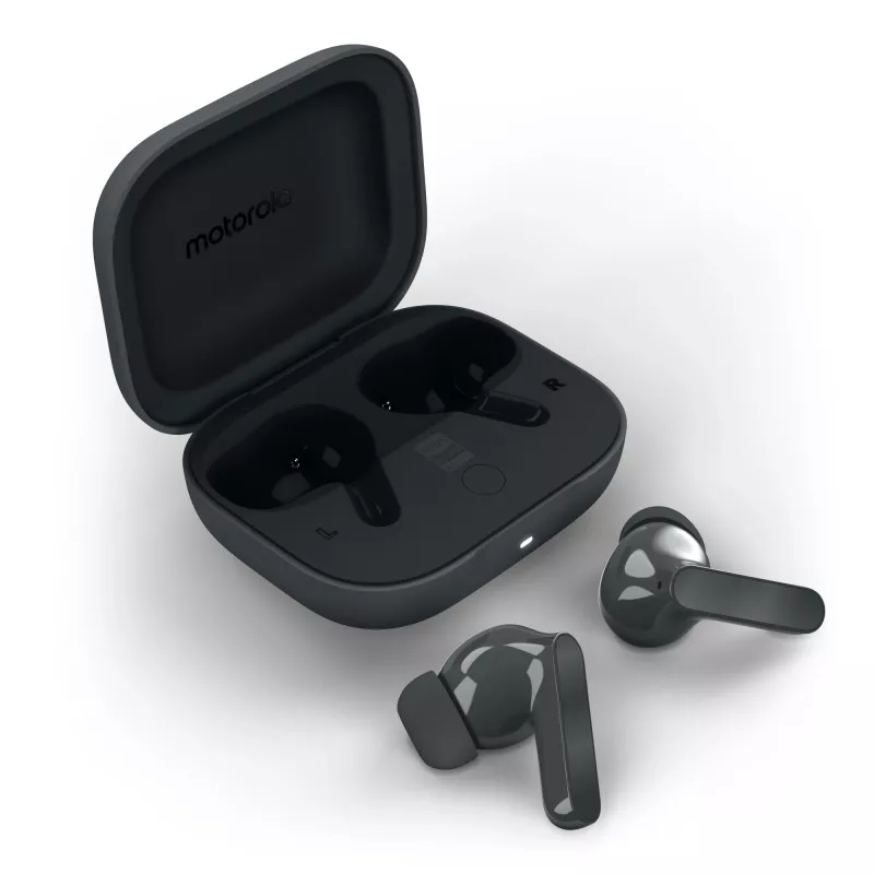 Headset MOTOROLA Moto Buds Bass TWS Bluetooth in-ear for calls and music, Black, 51 g