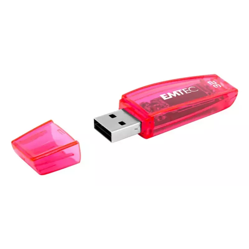 Emtec C410 Neon USB 2.0 Flash Drive 8 GB, Pack of 3
