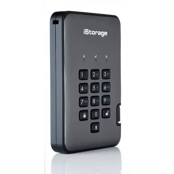iStorage diskAshur PRO² HDD 4TB | Secure Portable Hard Drive |FIPS 140-2 Level 2, NCSC CPA, NLNCSA BSPA & NATO Restricted | AES-XTS 256-bit Hardware Encryption | PIN protected | OS & Platform Independent |GDPR, TAA Compliant|Brute force hack defence | Dust/Water Resistant