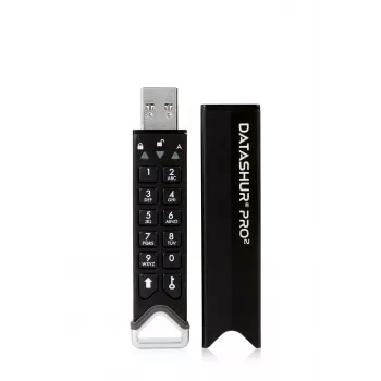 iStorage datAshur PRO2 16 GB | Secure Flash Drive | FIPS 140-2 Level 3 Certified | AES-XTS 256-bit hardware encryption | Password protected | Dust/Water-Resistant |