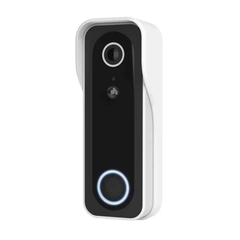 Video doorbell TRUST DOORCAM-3000, 3 MP, Wi‑Fi 2.4 GHz, MicroSD up to 256 GB, Battery/USB, Black/White