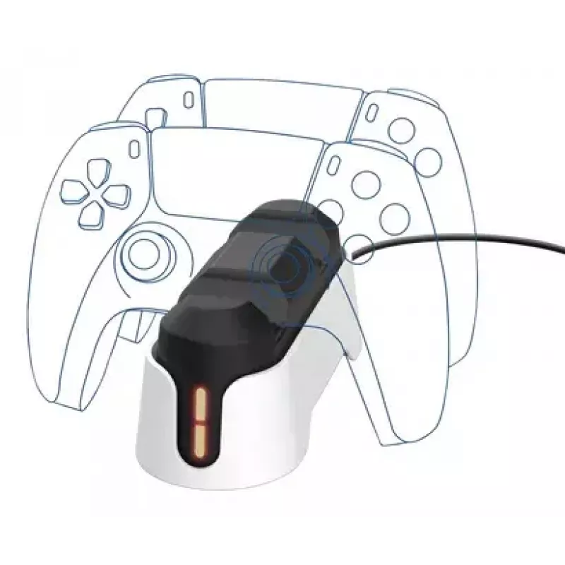 Charging stand Trust GXT 228 Dual for PlayStation 5 Black White