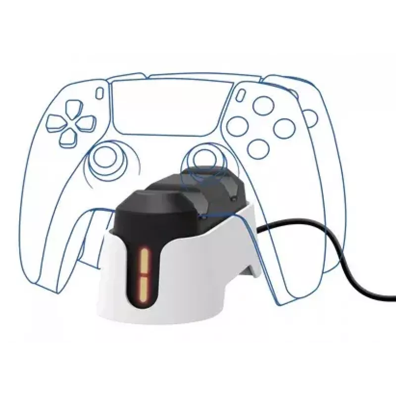 Charging stand Trust GXT 228 Dual for PlayStation 5 Black White