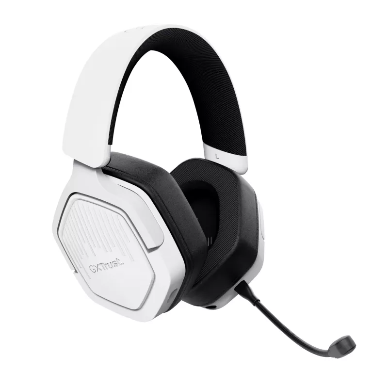 Trust GXT 493W Carus Headset Wired & Wireless Head-band, Helmet Gaming USB Type-C / USB Type-A Bluetooth White