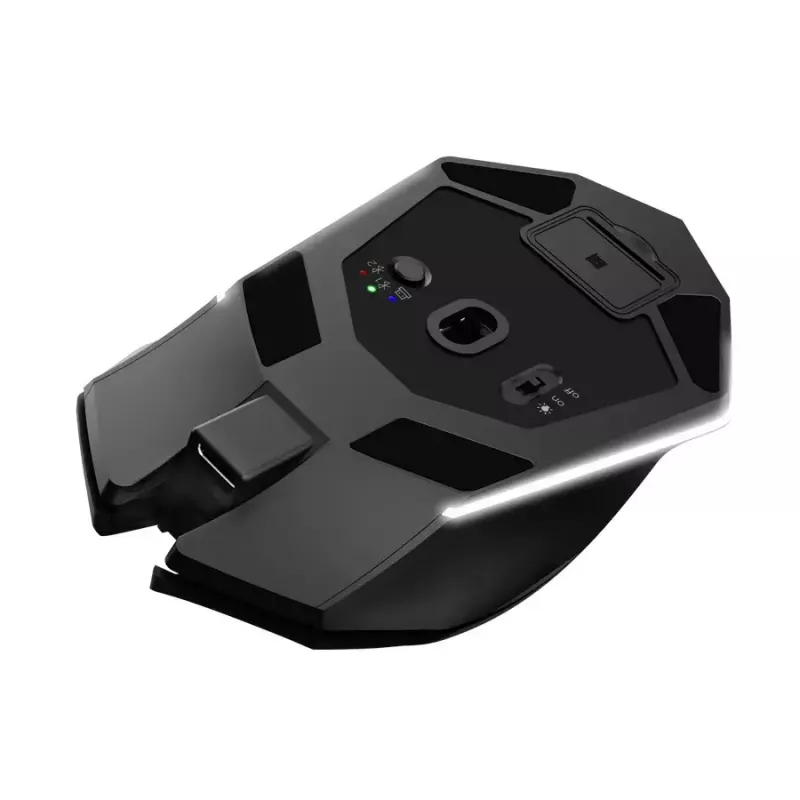 Gaming mouse TRUST GXT 122 Felox+ — right-hand, optical, RF Wireless + Bluetooth, 10000 DPI, 7 buttons, multi-LED, black