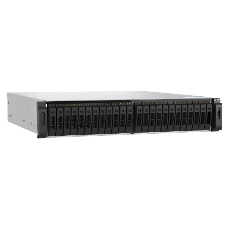 QNAP TS-H3077AFU-R7-64G NAS/storage server Rack (2U) AMD Ryzen™ 5 64 GB DDR5 0 TB QuTS hero Black, Metallic