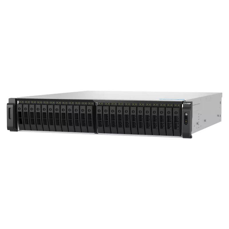 QNAP TS-H3077AFU-R7-64G NAS/storage server Rack (2U) AMD Ryzen™ 5 64 GB DDR5 0 TB QuTS hero Black, Metallic