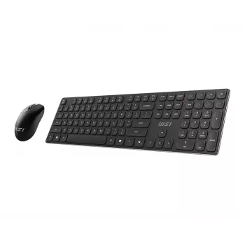 MSI FORGE K210 WIRELESS COMBO keyboard Mouse included Home/Office USB Black