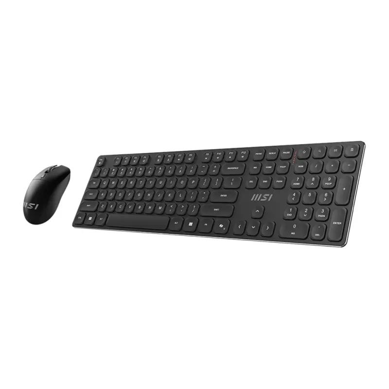 MSI FORGE K210 WIRELESS COMBO keyboard Mouse included Home/Office USB Black