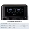 Ariete 4631 Double Air fryer 9L, 2400W, Total capacity 9L, 11 programs, Multifunction, Up to 3.6kg of fried food Temperature up to 200°C, Double basket, Black