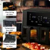 Ariete 4631 Double Air fryer 9L, 2400W, Total capacity 9L, 11 programs, Multifunction, Up to 3.6kg of fried food Temperature up to 200°C, Double basket, Black