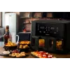 Ariete 4631 Double Air fryer 9L, 2400W, Total capacity 9L, 11 programs, Multifunction, Up to 3.6kg of fried food Temperature up to 200°C, Double basket, Black
