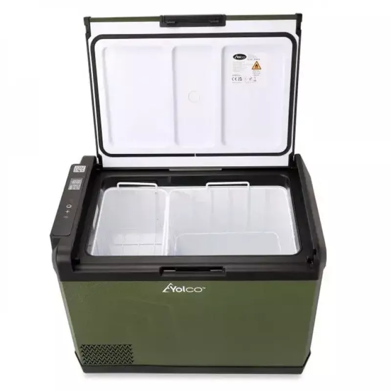 Portable compressor fridge Yolco GCX47 Green 47L capacity energy efficient