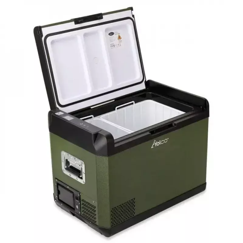 Portable compressor fridge Yolco GCX47 Green 47L capacity energy efficient