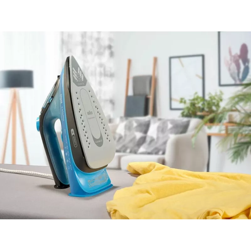 Braun FI3194BK Steam iron Ceramic soleplate 2400 W Black, Blue