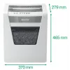 Leitz IQ Office Paper Shredder Security P5, Micro-cut shredding, 22.3 cm, 2 x 15 mm, 23 L, 250 sheets, 55 dB