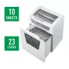 Leitz IQ Office Paper Shredder Security P5, Micro-cut shredding, 22.3 cm, 2 x 15 mm, 23 L, 250 sheets, 55 dB