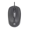 Manhattan Comfort II USB Wired Mouse, Black, 1000dpi, USB-A, Optical, Ambidextrous, Portable/Compact, Three Button with Scroll Wheel, Three Year Warranty