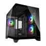 Mini Tower PC Case Cougar FV150 ARGB — Black, supports 2x120/140mm side fans, 1x120mm rear, HDD 2.5 inch/3.5 inch, 285×435×365 mm
