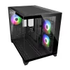 Mini Tower PC Case Cougar FV150 ARGB — Black, supports 2x120/140mm side fans, 1x120mm rear, HDD 2.5 inch/3.5 inch, 285×435×365 mm