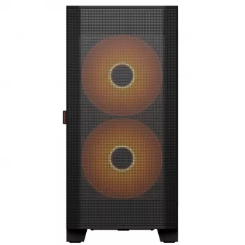 PC Midi Tower Case Cougar Airface FLO ARGB, Black — supports 2x180mm front, 1x120mm rear, 2.5/3.5 inch drives, 240×480×509 mm