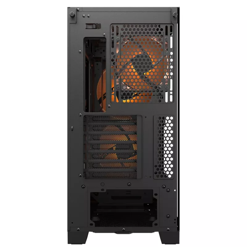 PC Midi Tower Case Cougar Airface FLO ARGB, Black — supports 2x180mm front, 1x120mm rear, 2.5/3.5 inch drives, 240×480×509 mm