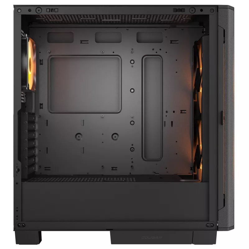 PC Midi Tower Case Cougar Airface FLO ARGB, Black — supports 2x180mm front, 1x120mm rear, 2.5/3.5 inch drives, 240×480×509 mm