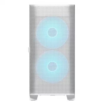 COUGAR PC Midi Tower Case Airface FLO ARGB White — 2x180mm front, 1x120mm rear, supports 2.5 inch/3.5 inch HDD, 240×480×509 mm