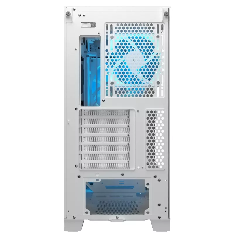 COUGAR PC Midi Tower Case Airface FLO ARGB White — 2x180mm front, 1x120mm rear, supports 2.5 inch/3.5 inch HDD, 240×480×509 mm