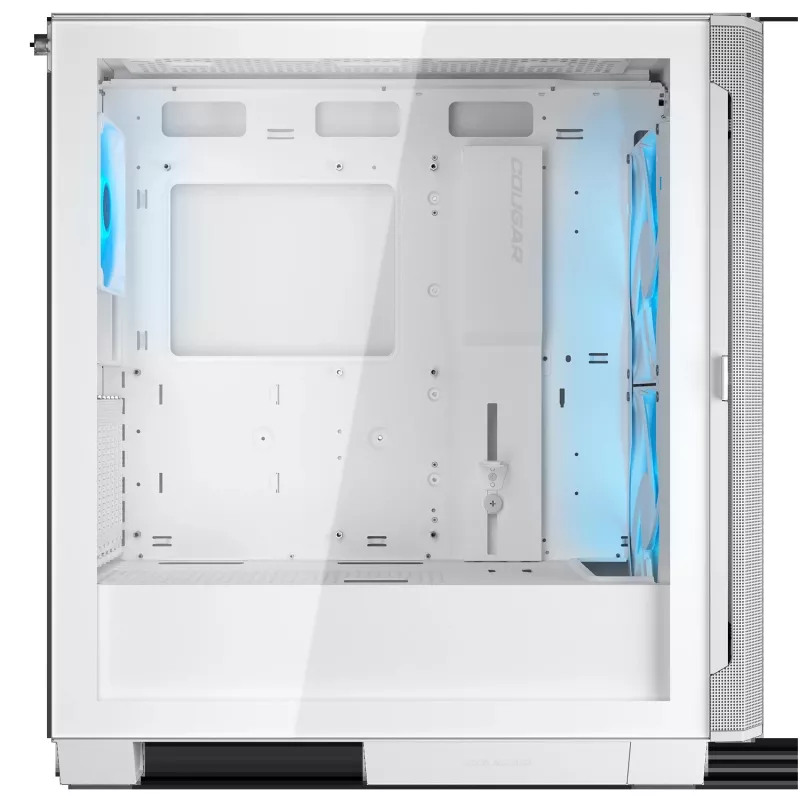 COUGAR PC Midi Tower Case Airface FLO ARGB White — 2x180mm front, 1x120mm rear, supports 2.5 inch/3.5 inch HDD, 240×480×509 mm