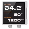 All-in-one CPU liquid cooler Cougar Poseidon Vistek Pro 360 — 120 mm fans, ARGB, White