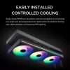 All-in-one CPU liquid cooler Cougar Poseidon Vistek Pro 360 — 120 mm fans, ARGB, White
