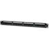 Techly Patch Panel UTP 24 Ports RJ45 Cat.6 I-PP 24-RU-C6T, IEEE 802.3, IEEE 802.3ab, IEEE 802.3u, 10/100/1000Base-T(X), Fast Ethernet, Gigabit Ethernet, 1000 Mbit/s, RJ-45, Gold