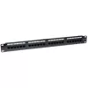 Techly Patch Panel UTP 24 Ports RJ45 Cat.6 I-PP 24-RU-C6T, IEEE 802.3, IEEE 802.3ab, IEEE 802.3u, 10/100/1000Base-T(X), Fast Ethernet, Gigabit Ethernet, 1000 Mbit/s, RJ-45, Gold