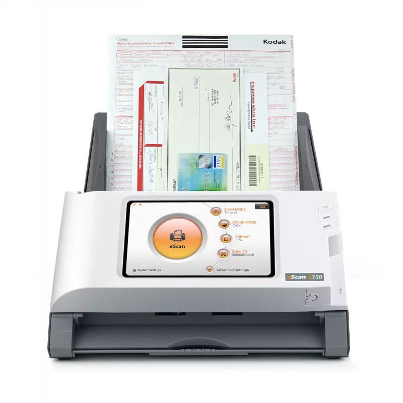 Plustek eScan A350 Essential ADF scanner 600 x 600 DPI A4 Black, White