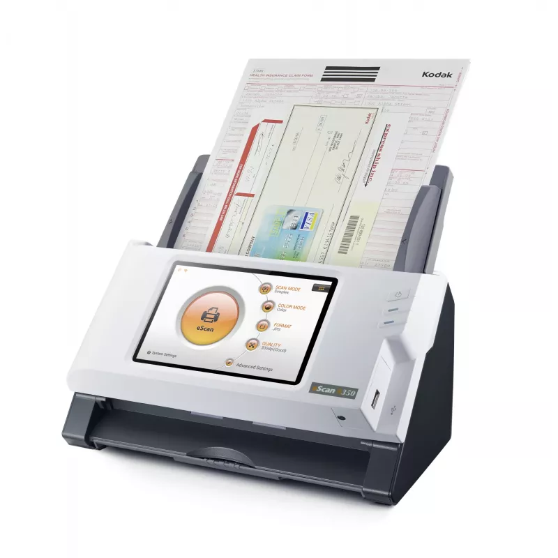 Plustek eScan A350 Essential ADF scanner 600 x 600 DPI A4 Black, White