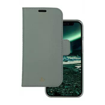 Wallet case dbramante1928 New York for iPhone 13 Pro, Green, 3 card pockets, fits 6.1 inch (15.5 cm)