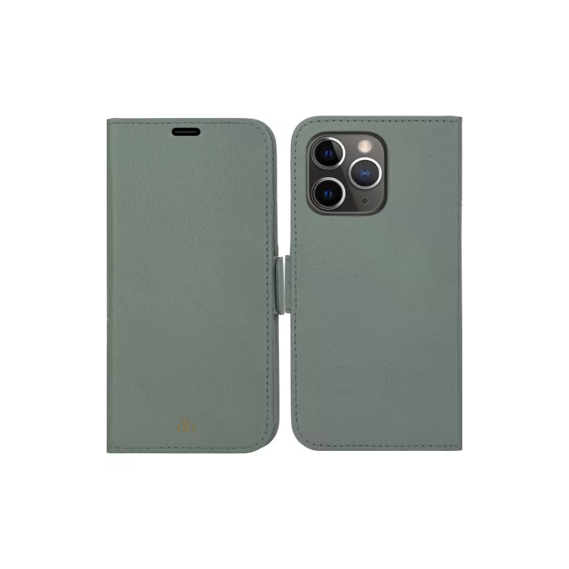 Wallet case dbramante1928 New York for iPhone 13 Pro, Green, 3 card pockets, fits 6.1 inch (15.5 cm)