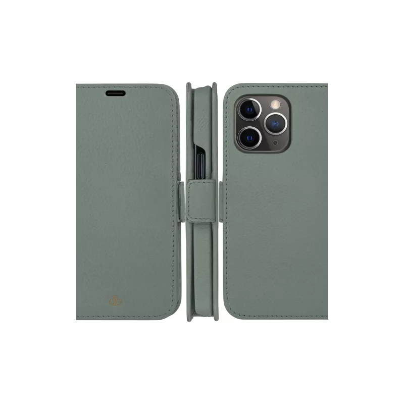 Wallet case dbramante1928 New York for iPhone 13 Pro, Green, 3 card pockets, fits 6.1 inch (15.5 cm)